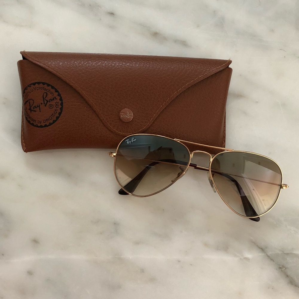 Ray-Bay Light-Brown Gradient Sunglasses